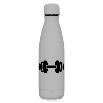 Haltérophilie - Bouteille isotherme SOFT TOUCH 500 ml - gris - Devant