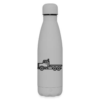 camion - Bouteille isotherme SOFT TOUCH 500 ml - gris - Devant