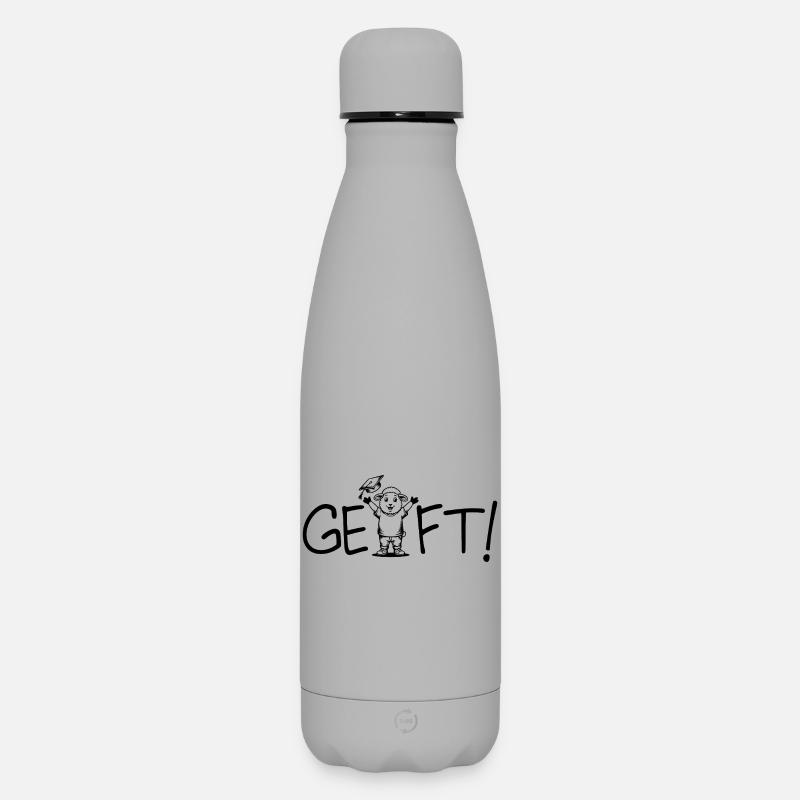 Geschafft! Abschluss - Matte Panorama Thermosflasche 500 ml - Grau
