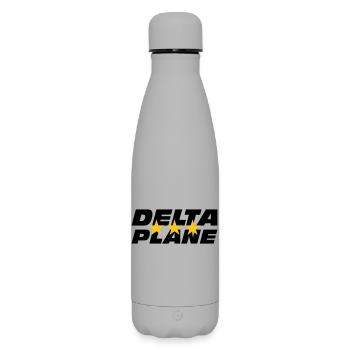 Logo Delta Plane Étoiles d'Excellence - Bouteille isotherme SOFT TOUCH 500 ml - gris - Devant
