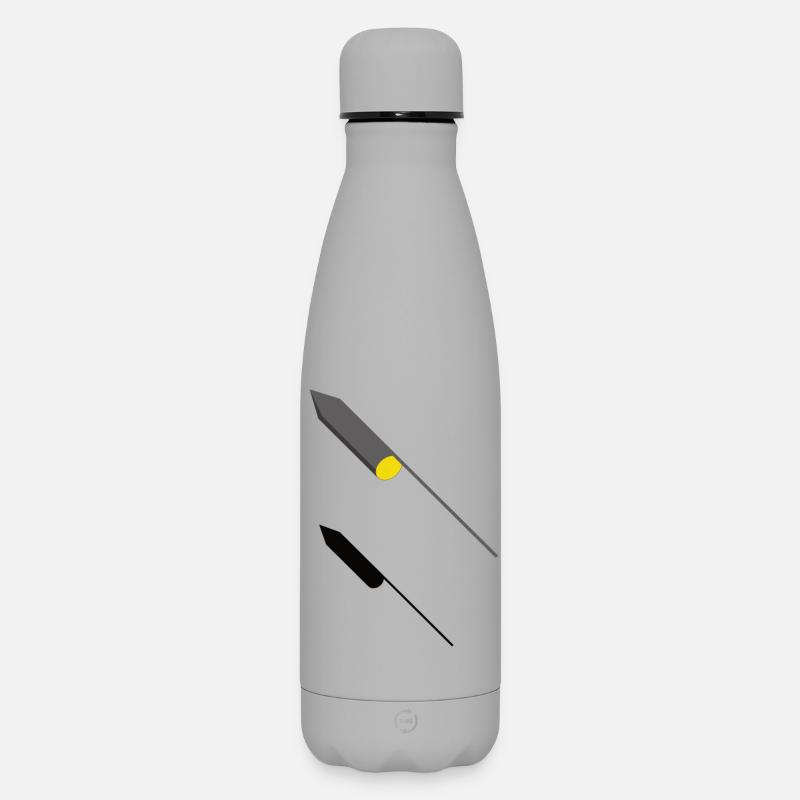 Fusée 3D - Conception - Bouteille isotherme SOFT TOUCH 500 ml - gris