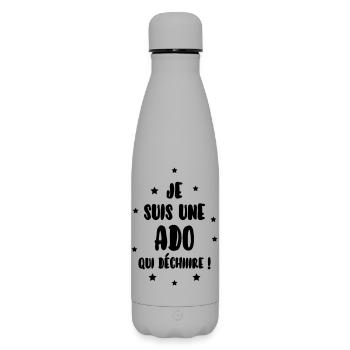 tiener / teen / teenager / kind - SOFT TOUCH Thermosfles 500 ml - grijs - Voor