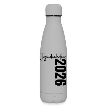 Jugendweihefeier 2026 - Matte Thermosflasche 500 ml - Grau - Vorne
