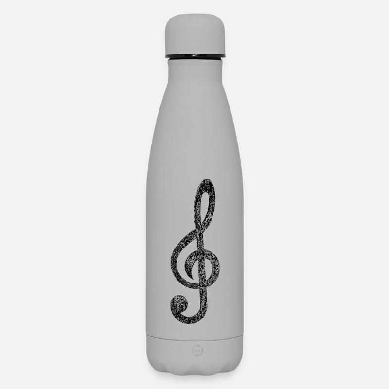 Clef - Matte Insulated Water Bottle 500 ml - grey