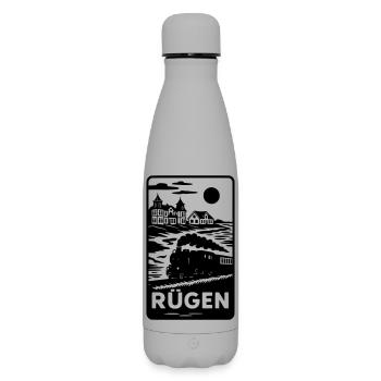 Rügen Island Holiday Recreation - Matte Insulated Water Bottle 500 ml - grey - Front