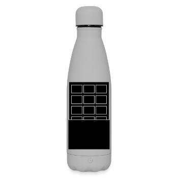 Chocolat - Bouteille isotherme SOFT TOUCH 500 ml - gris - Devant