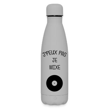 Mixer / DJ / Musique / Electro / Techno / Mix - Bouteille isotherme SOFT TOUCH 500 ml - gris - Devant