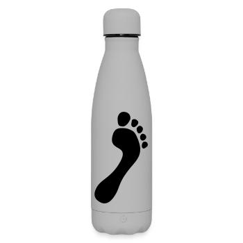 Natural Runners Barefoot Surface 2023 - Matte Insulated Water Bottle 500 ml - grey - Front