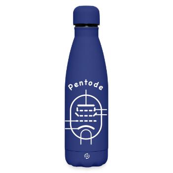 Vacuum Tube Symbol Pentode - Matte Insulated Water Bottle 500 ml - dark blue  - Front