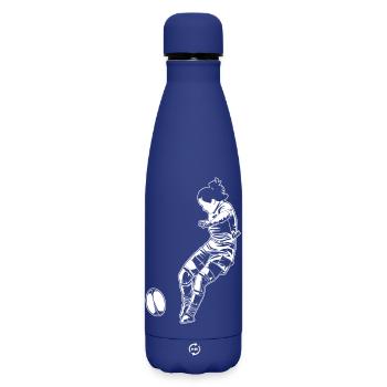 Rugby Player Girls - Matte Insulated Water Bottle 500 ml - dark blue  - Front