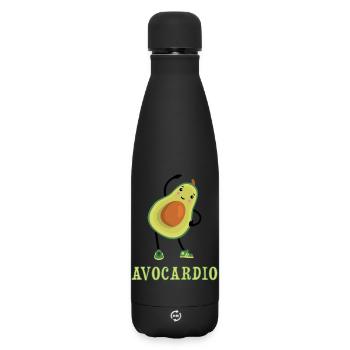 avocardio funny - Bouteille isotherme SOFT TOUCH 500 ml - noir - Devant