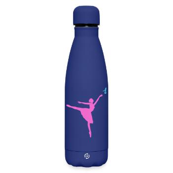 Dancer - Matte Insulated Water Bottle 500 ml - dark blue  - Front