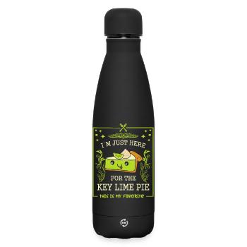 Gâteau au citron vert - Bouteille isotherme SOFT TOUCH 500 ml - noir - Devant