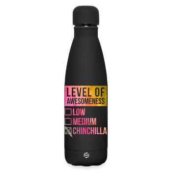 Chinchilla - Matte Thermosflasche 500 ml - Schwarz - Vorne
