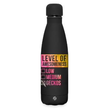 Gecko - Matte Thermosflasche 500 ml - Schwarz - Vorne