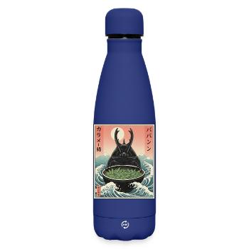 Scarabée fumier de Kawaii - Bouteille isotherme SOFT TOUCH 500 ml - bleu foncé  - Devant