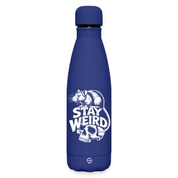 Reste Rat Crâne Bizarre - Bouteille isotherme SOFT TOUCH 500 ml - bleu foncé  - Devant