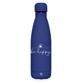 Yoga Pilates Meditieren - Matte Thermosflasche 500 ml - Dunkelblau  - Vorne