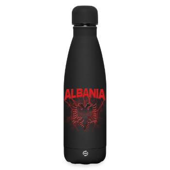 Albania Albanian Eagle - Matte Insulated Water Bottle 500 ml - black - Front