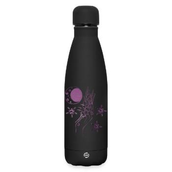 Hexe Hand Zauberkraft Mystisch amethyst lila - Matte Thermosflasche 500 ml - Schwarz - Vorne