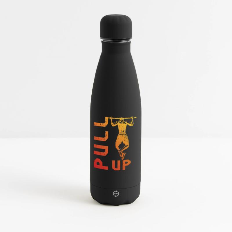 Gradient pull-up silhouette Matte Insulated Water Bottle 500 ml