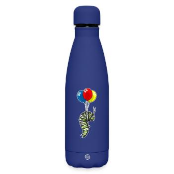 Caterpillar Balloon - Matte Insulated Water Bottle 500 ml - dark blue  - Front