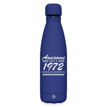 1972 - Born 1972 - Matte Insulated Water Bottle 500 ml - dark blue  - Front