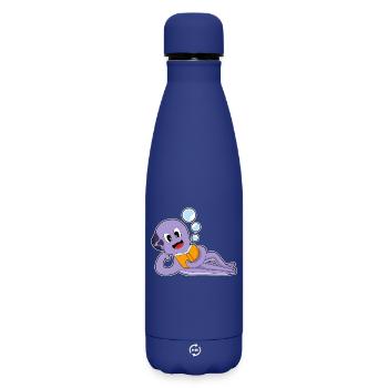 Octopus Book - Matte Insulated Water Bottle 500 ml - dark blue  - Front