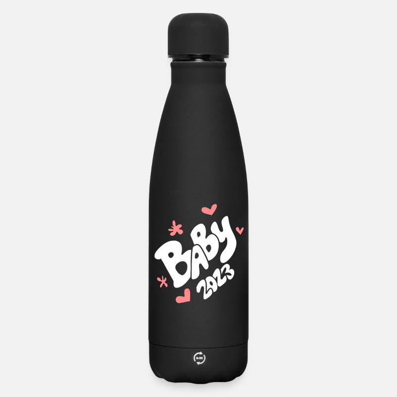 Bébé 2023 - Naissance Enceinte 2023 Grossesse - Bouteille isotherme SOFT TOUCH 500 ml - noir
