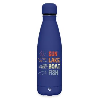 Fischer Spruch - Bouteille isotherme SOFT TOUCH 500 ml - bleu foncé  - Devant