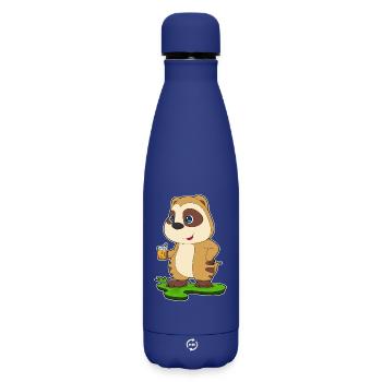 Erdmännchen Saft - Matte Thermosflasche 500 ml - Dunkelblau  - Vorne