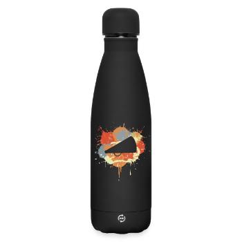 Dessin de mégaphone de pom-pom girl - Bouteille isotherme SOFT TOUCH 500 ml - noir - Devant