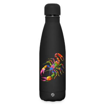Skorpion Spinnentiere Scorpion Lustige Skorpione - Matte Thermosflasche 500 ml - Schwarz - Vorne