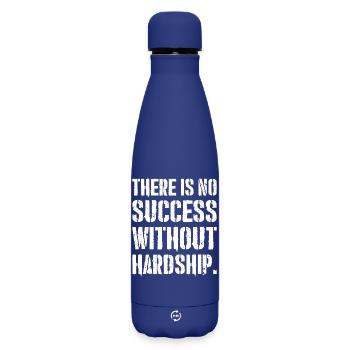 Il n’y a pas de succès sans difficultés - Bouteille isotherme SOFT TOUCH 500 ml - bleu foncé  - Devant