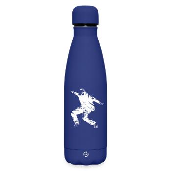 Breakdance Sketch - Matte Insulated Water Bottle 500 ml - dark blue  - Front