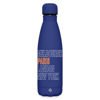 Major Tennis Tournament in Paris - Matte Insulated Water Bottle 500 ml - dark blue  - Front
