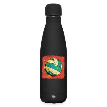 Volleyball Graphics - Matte Insulated Water Bottle 500 ml - black - Front