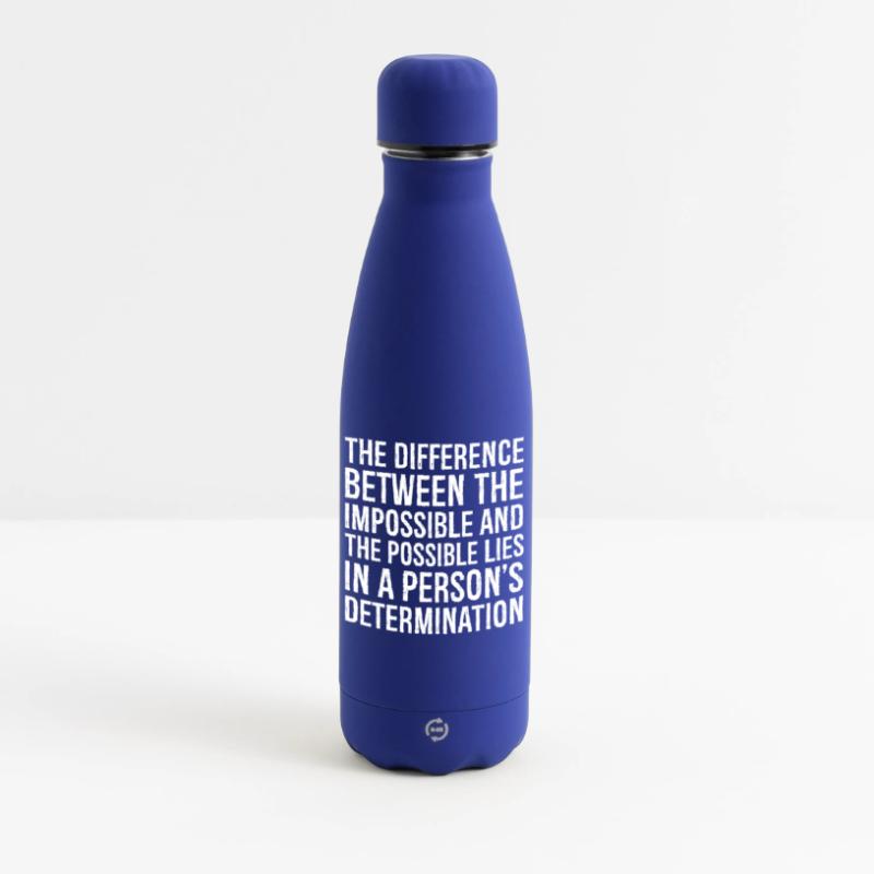 la différence entre l’impossible et le Bouteille isotherme SOFT TOUCH 500 ml