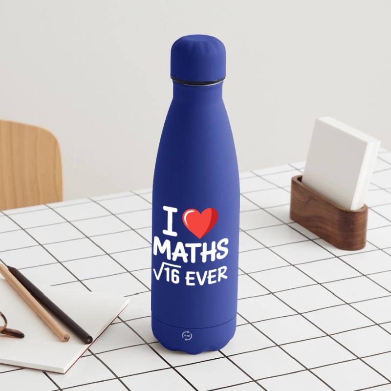 Math I Love Maths Math Nerd Math Teacher Matte Insulated Water Bottle 500 ml