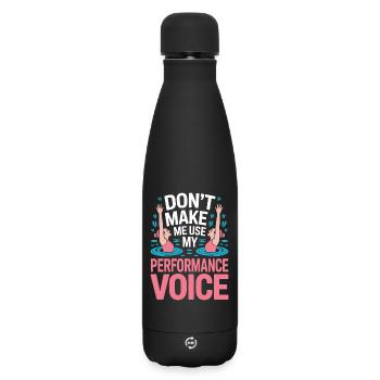 Synchronschwimmen Kunstschwimmen Wassersport - Matte Thermosflasche 500 ml - Schwarz - Vorne