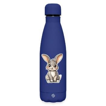 Hare - Matte Insulated Water Bottle 500 ml - dark blue  - Front