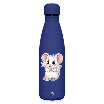 Maus - Matte Thermosflasche 500 ml - Dunkelblau  - Vorne