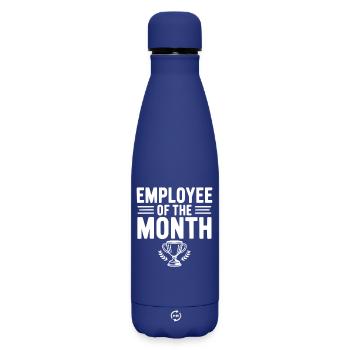 Employé du mois - Bouteille isotherme SOFT TOUCH 500 ml - bleu foncé  - Devant