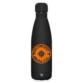 Tontaubenschießen Bang On Target - Matte Thermosflasche 500 ml - Schwarz - Vorne