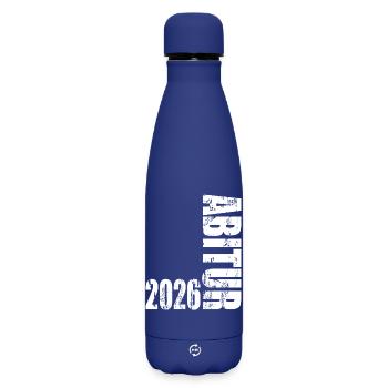 Abitur 2026 - Matte Thermosflasche 500 ml - Dunkelblau  - Vorne