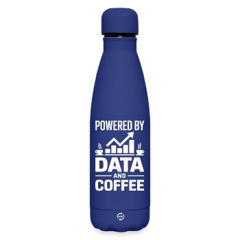 Data Analyst Saying Funny Data Analyst Gift - Matte Insulated Water Bottle 500 ml - dark blue  - Front