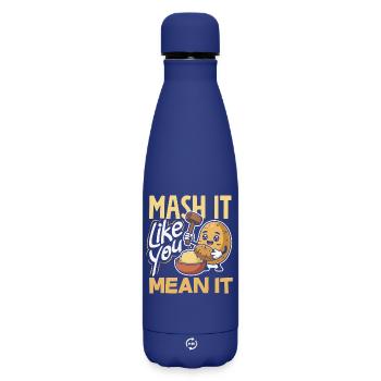 Taters Over Haters Kartoffel - Matte Thermosflasche 500 ml - Dunkelblau  - Vorne