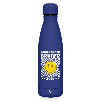 Neues Baby ANGEHENDER BRUDER 2026 Lustig - Matte Thermosflasche 500 ml - Dunkelblau  - Vorne