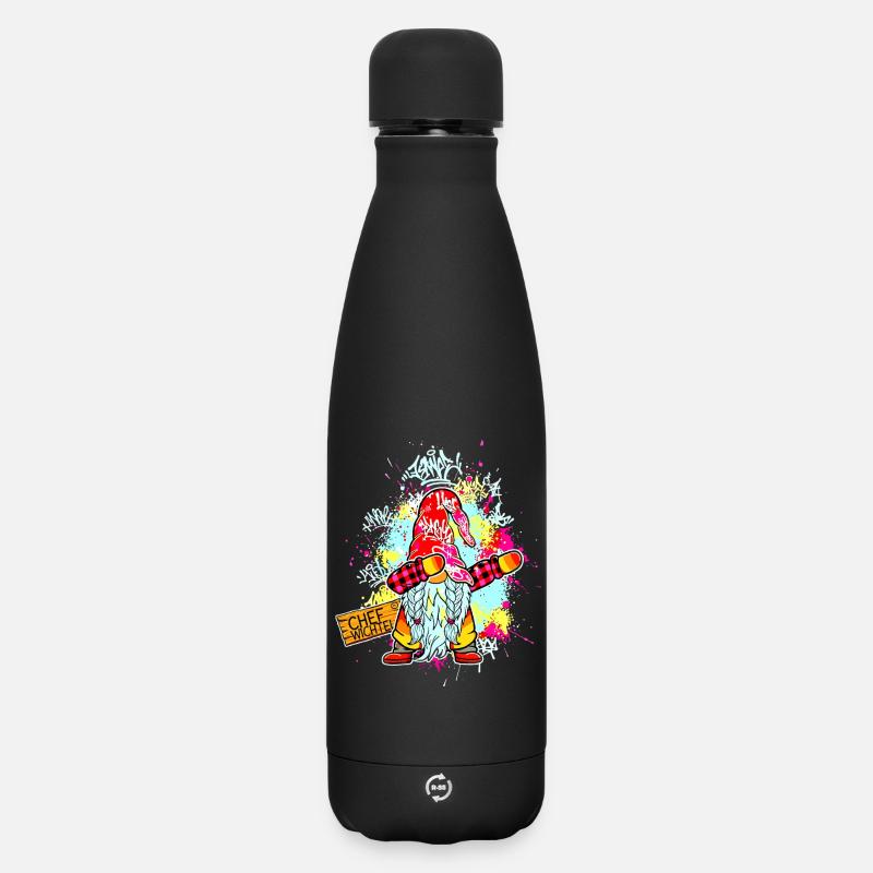CHEF WICHTEL Dab Graffiti Männlich Xmas - Bouteille isotherme SOFT TOUCH 500 ml - noir