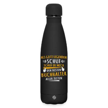 Accountant - Matte Insulated Water Bottle 500 ml - black - Front